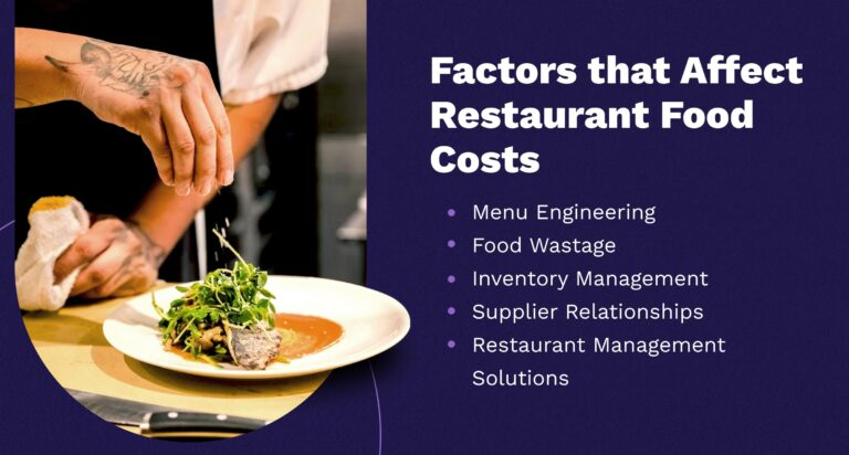 Factors in Managing Food Cost for Restaurants